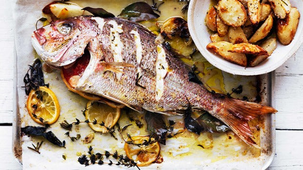 Roasted Snapper with Herb and Potatoes