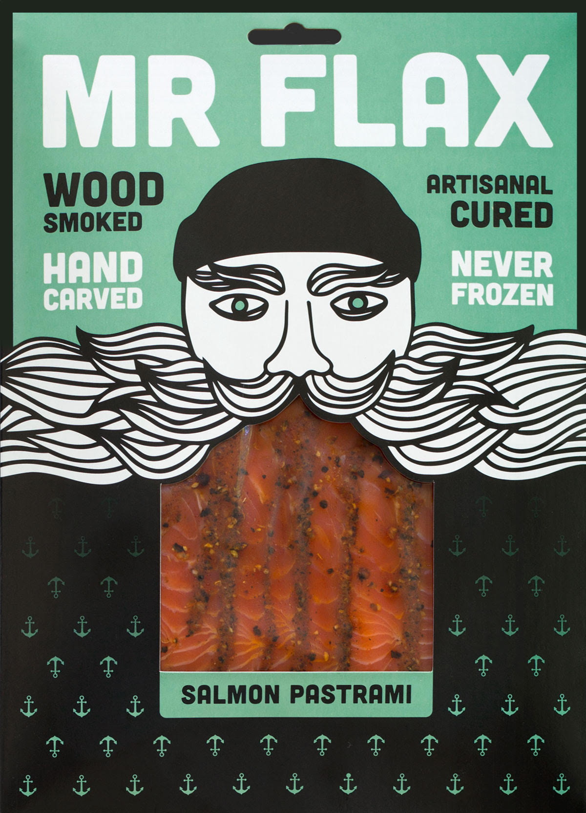 Mr. Flax Salmon Pastrami (100g) Fishcut Seafood